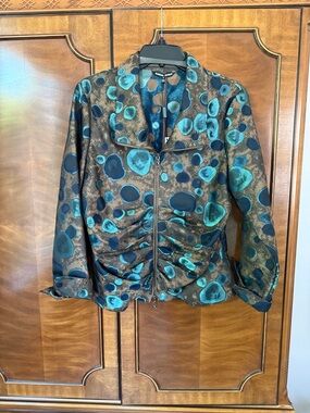 NWT Samuel Dong Size Medium Ruched Jacket